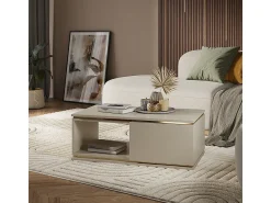 Mesa De Centro*Vicco Mesa de centro caxemira 90x50x34 linette Bege