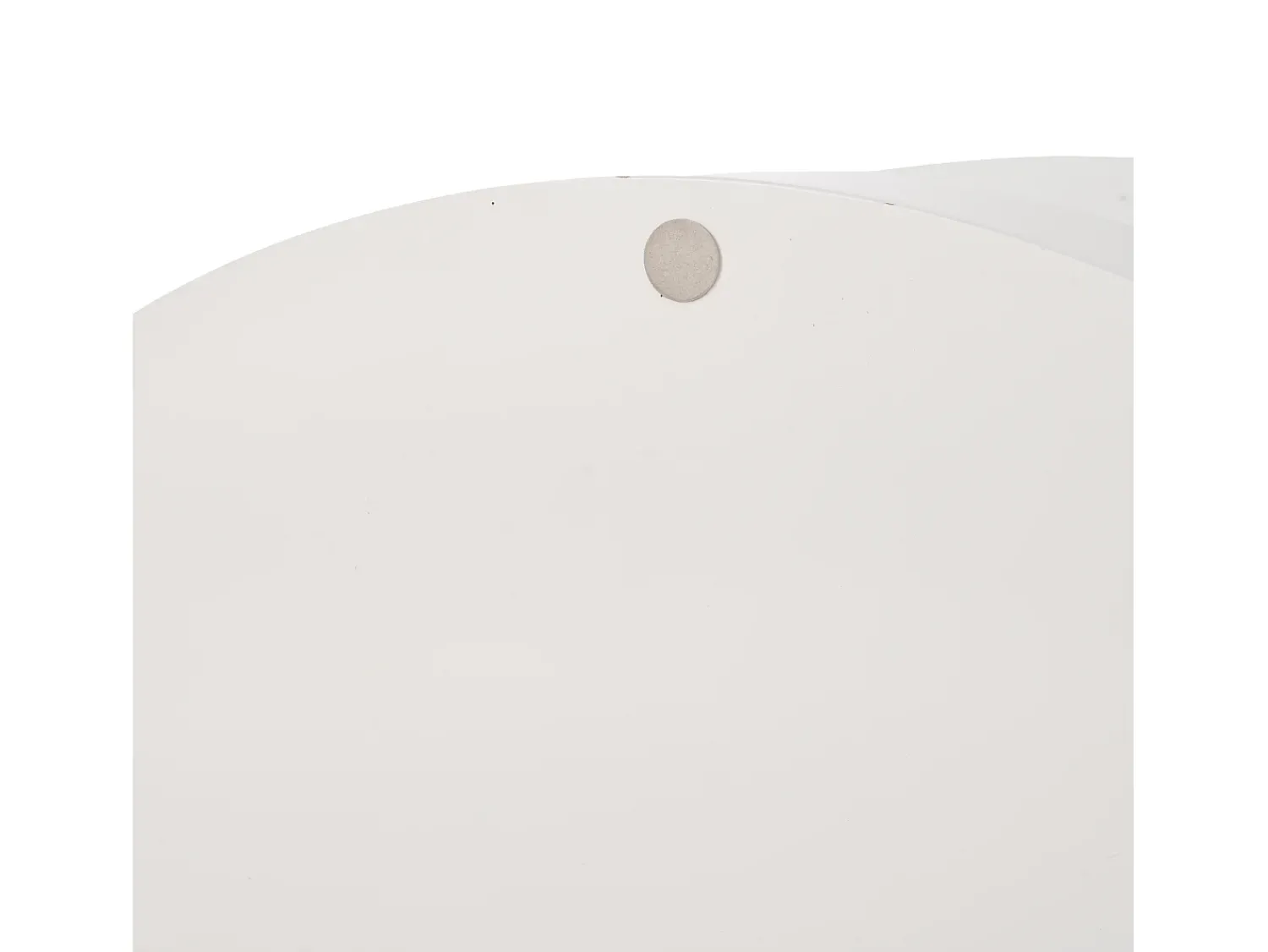 Mesa De Centro*Hauss Spole Mesa de centro cilíndrica branca com iluminação LED, tampo giratório Branco