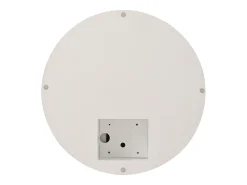 Mesa De Centro*Hauss Spole Mesa de centro cilíndrica branca com iluminação LED, tampo giratório Branco