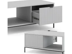 Mesa De Centro*Vicco Mesa de centro cinza 90x50x45 eliza Cinzento