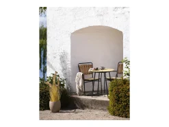 Mesa De Apoio* Mesa de Centro Cleveland, Castanho, 70x70x74 cm, Kendra Home Preto