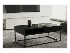 Mesa De Centro|Meublorama Mesa de centro coleção MADEIRO. Móvel estilo CONTEMPORÂNEO. Preto