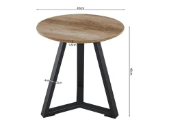 Mesa De Centro|Meublorama Mesa de centro coleção PASAO cor carvalho envelhecido, ideal para uma sala de estar rústica. Castanho