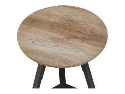 Mesa De Centro|Meublorama Mesa de centro coleção PASAO cor carvalho envelhecido, ideal para uma sala de estar rústica. Castanho