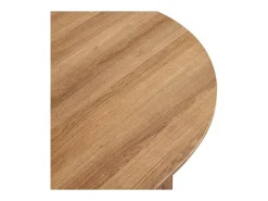 Mesa De Centro*Meublorama Mesa de centro coleção VAGOS efeito carvalho envelhecido diâmetro 50 cm Castanho