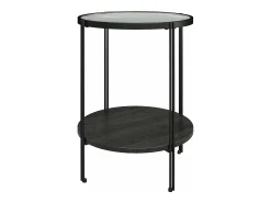 Mesa De Apoio|Dorel Home Mesa de centro com 1 gaveta em pinho natural Preto