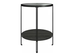 Mesa De Apoio|Dorel Home Mesa de centro com 1 gaveta em pinho natural Preto