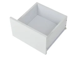 Clearance Mesa de Centro com 3 Gavetas - Acabamento em Madeira e 1 Compartimento de Arrumação Semiaberto - e Madeira Natural Branco