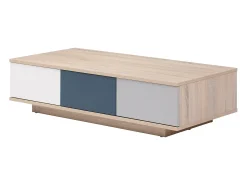 Vente-unique Mesa de centro com 3 gavetas e 1 nicho multicolor - FILUTIA^ Mesa De Centro