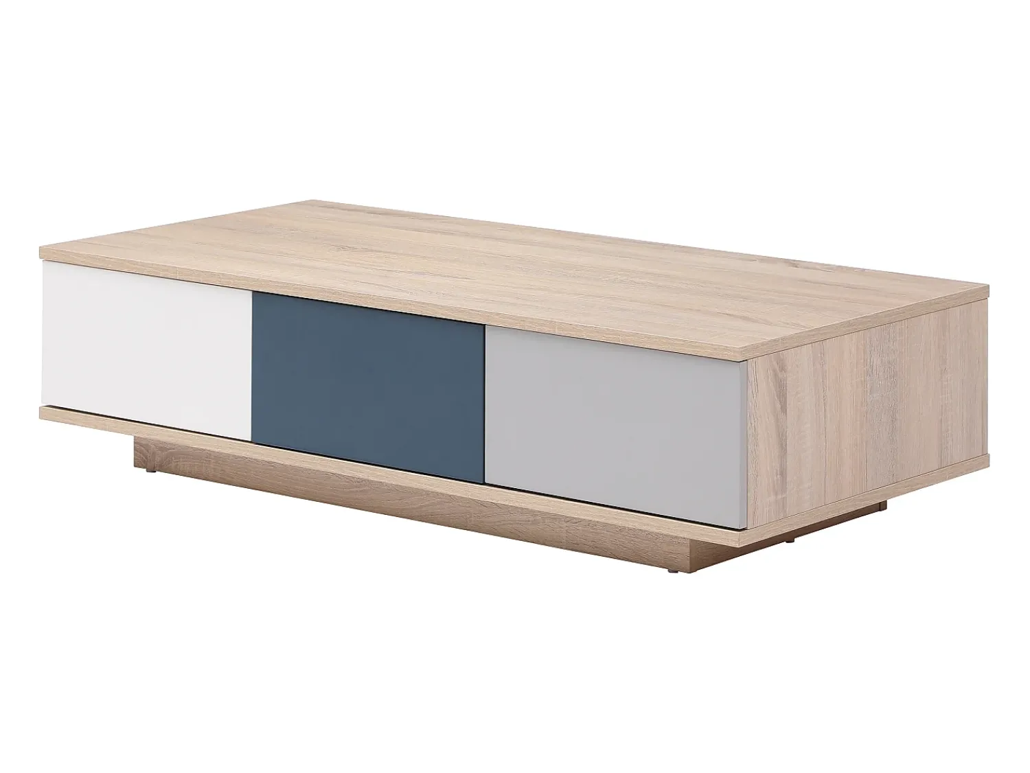 Vente-unique Mesa de centro com 3 gavetas e 1 nicho multicolor - FILUTIA^ Mesa De Centro