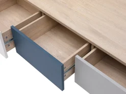 Vente-unique Mesa de centro com 3 gavetas e 1 nicho multicolor - FILUTIA^ Mesa De Centro