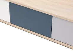 Vente-unique Mesa de centro com 3 gavetas e 1 nicho multicolor - FILUTIA^ Mesa De Centro