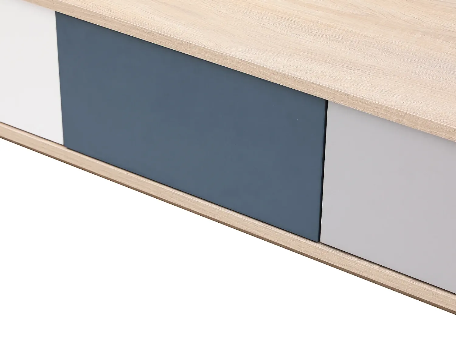 Vente-unique Mesa de centro com 3 gavetas e 1 nicho multicolor - FILUTIA^ Mesa De Centro