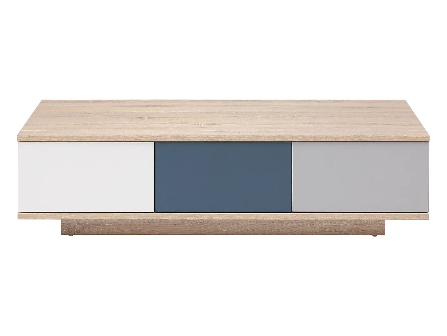Vente-unique Mesa de centro com 3 gavetas e 1 nicho multicolor - FILUTIA^ Mesa De Centro