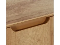 Discount Loft24 Mesa de centro com 1 gaveta em pinho branco e cinzento Natural claro