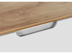 Mesa De Centro|Loft24 Mesa de centro com 1 gaveta em pinho branco e mel Natural claro