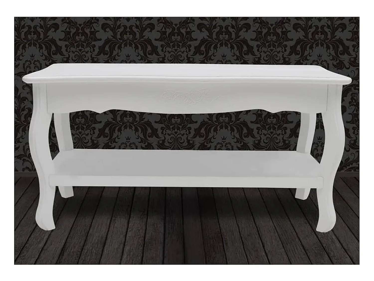 Mesa De Centro|vidaxl Mesa de centro com 2 prateleiras MDF Branco