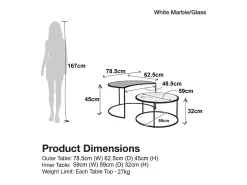 Mesa De Centro|Loft24 Mesa de centro com 1 prateleira em MDF de carvalho e creme Branco