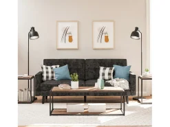 Clearance Dorel Home Mesa de centro com 1 prateleira em MDF cinzento Castanho