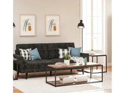 Clearance Dorel Home Mesa de centro com 1 prateleira em MDF cinzento Castanho