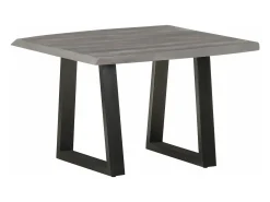 vidaxl Mesa de centro com arestas vivas 60x60x40 cm acácia maciça^ Mesa De Centro