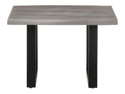 vidaxl Mesa de centro com arestas vivas 60x60x40 cm acácia maciça^ Mesa De Centro