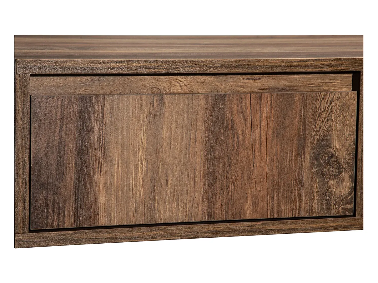 Best Mesa de centro com compartimentos de armazenamento em ambos os lados, mesa de sofá para sala de estar, madeira + cinza escuro Natural escuro