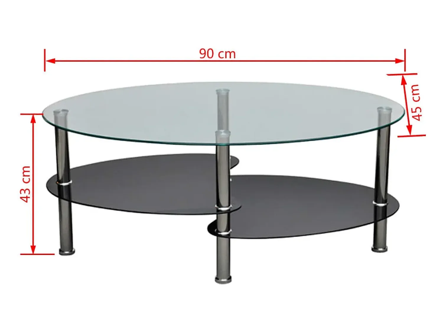 Mesa De Centro*vidaxl Mesa de centro com design exclusivo, Preto