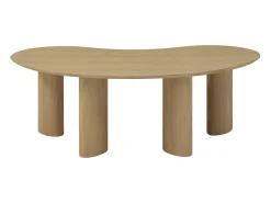 Mesa De Centro|Vente-unique Mesa de centro com folheado de freixo - - CALYNOR Natural claro