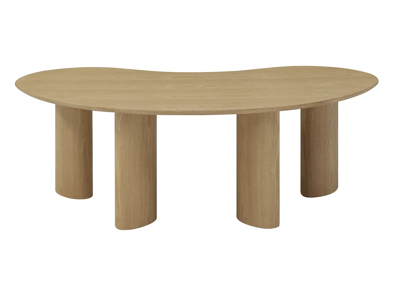 Mesa De Centro|Vente-unique Mesa de centro com folheado de freixo - - CALYNOR Natural claro
