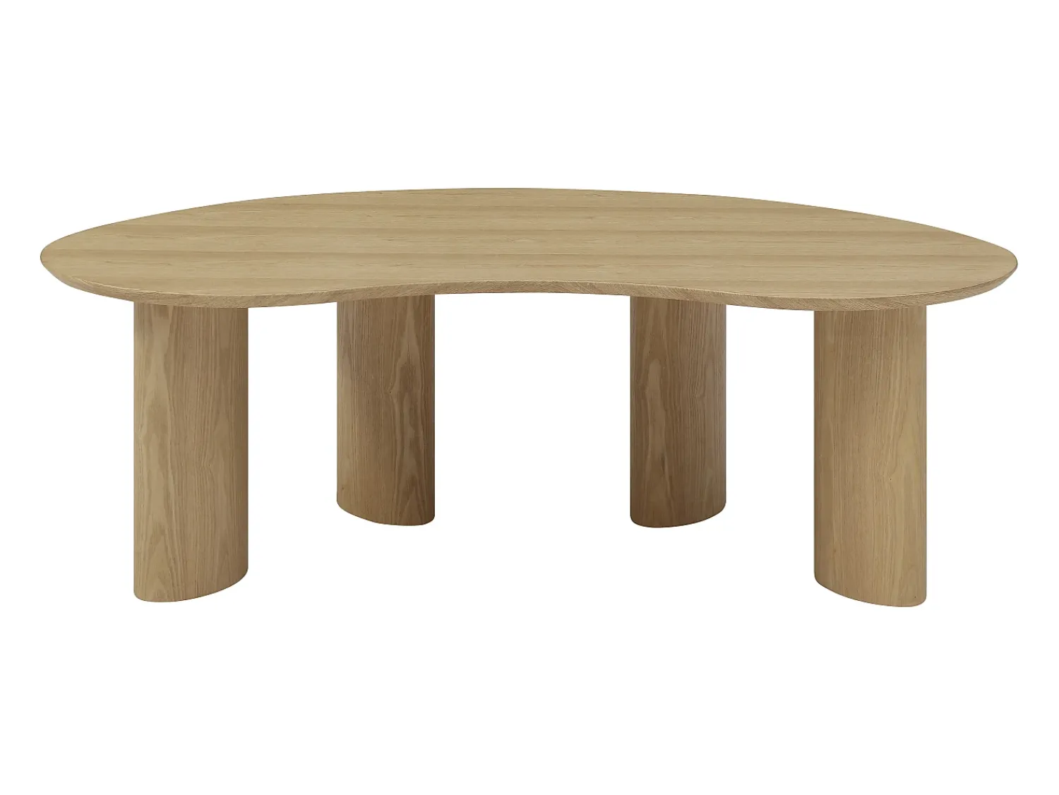 Mesa De Centro|Vente-unique Mesa de centro com folheado de freixo - - CALYNOR Natural claro