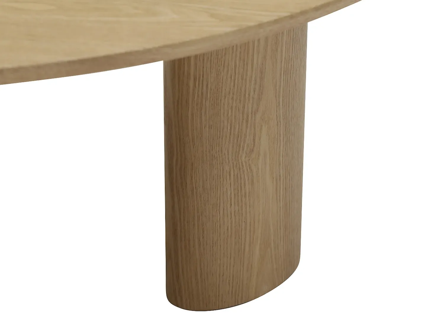 Mesa De Centro|Vente-unique Mesa de centro com folheado de freixo - - CALYNOR Natural claro