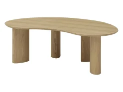 Mesa De Centro|Vente-unique Mesa de centro com folheado de freixo - - CALYNOR Natural claro