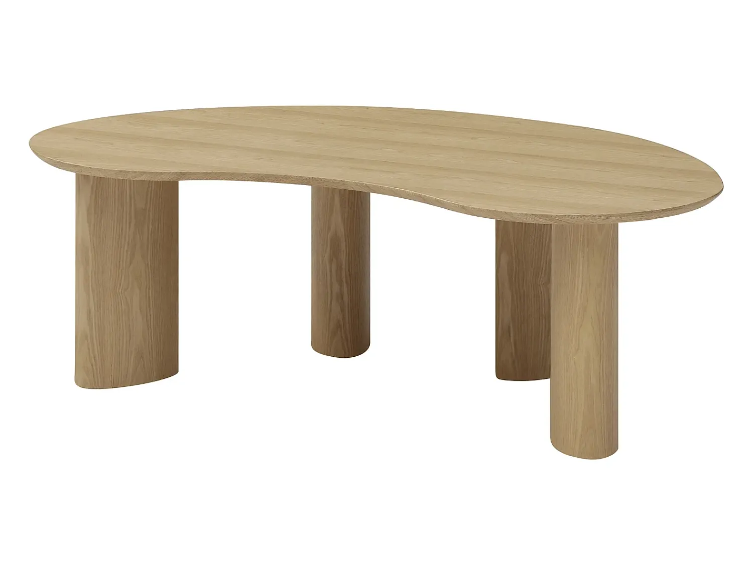 Mesa De Centro|Vente-unique Mesa de centro com folheado de freixo - - CALYNOR Natural claro