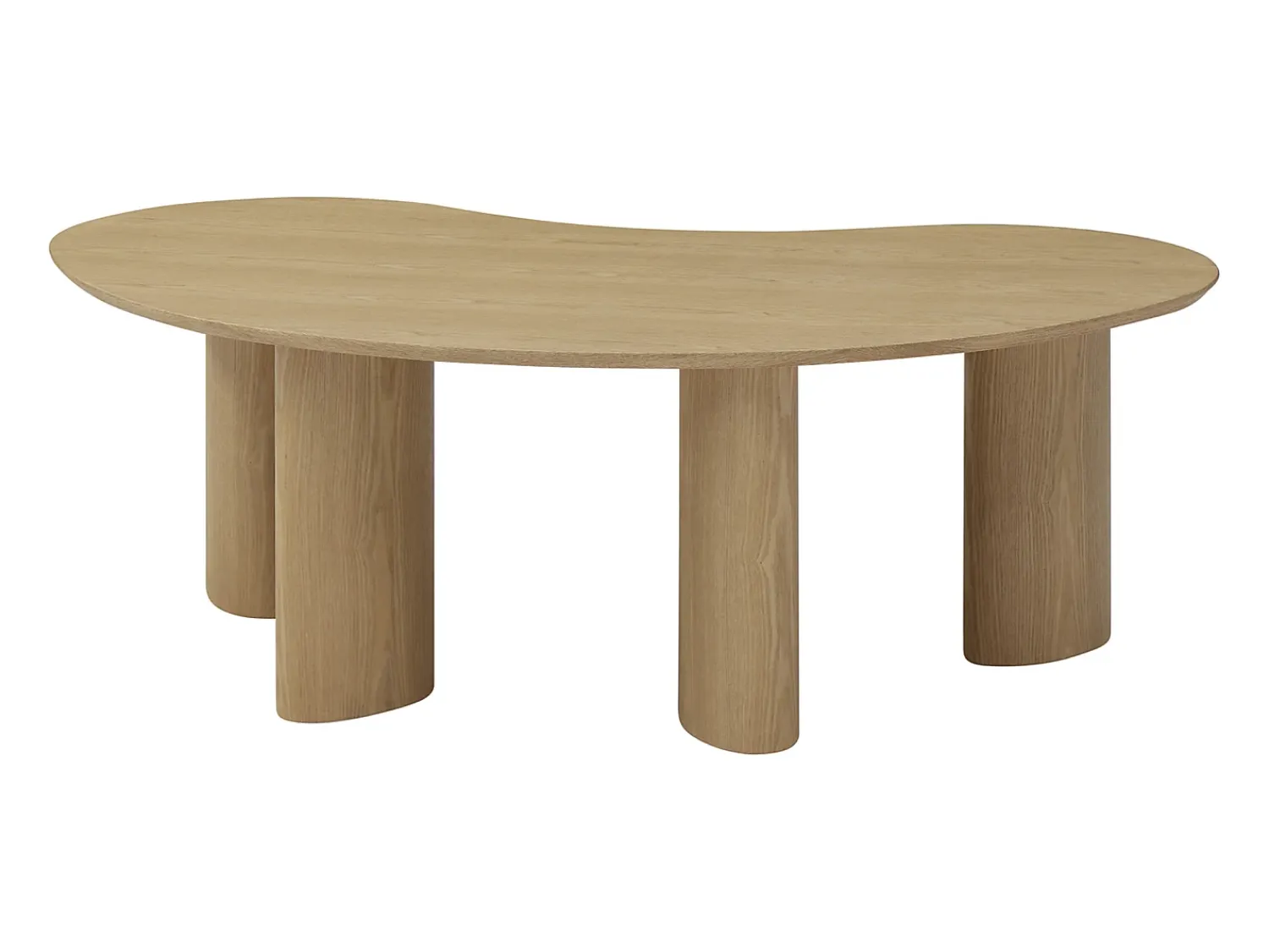 Mesa De Centro|Vente-unique Mesa de centro com folheado de freixo - - CALYNOR Natural claro