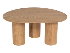 Vente-unique Mesa de centro com folheado de carvalho - Claro natural - OSINAR^ Mesa De Centro