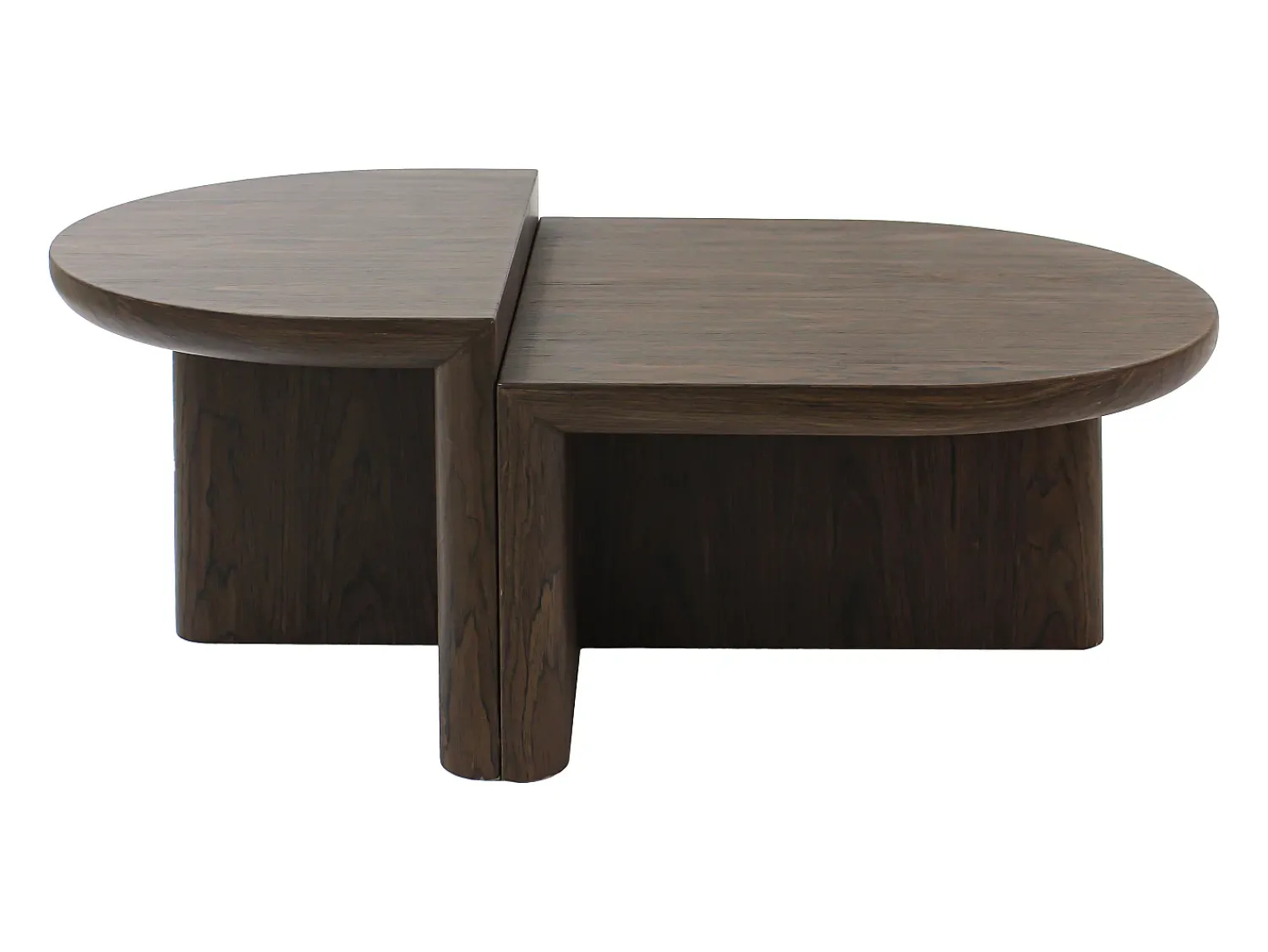 Mesa De Centro|Vente-unique Mesa de centro com folheado de nogueira - Castanho natural - VARAJA Natural escuro
