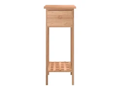 Mesa de centro com gaveta 25x25x60cm madeira de nogueira maciça PT433758^ Mesa De Centro