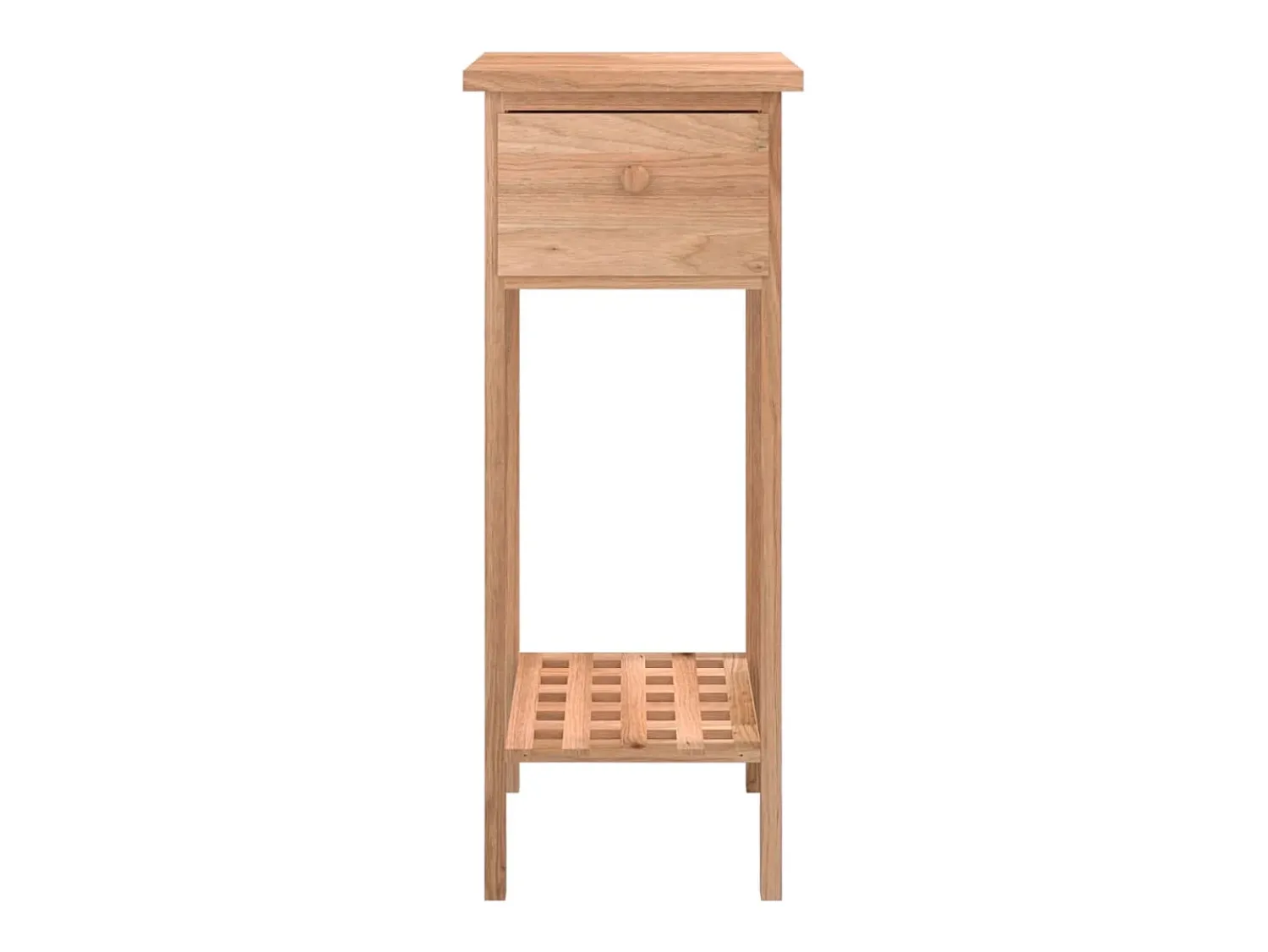 Mesa de centro com gaveta 25x25x60cm madeira de nogueira maciça PT433758^ Mesa De Centro