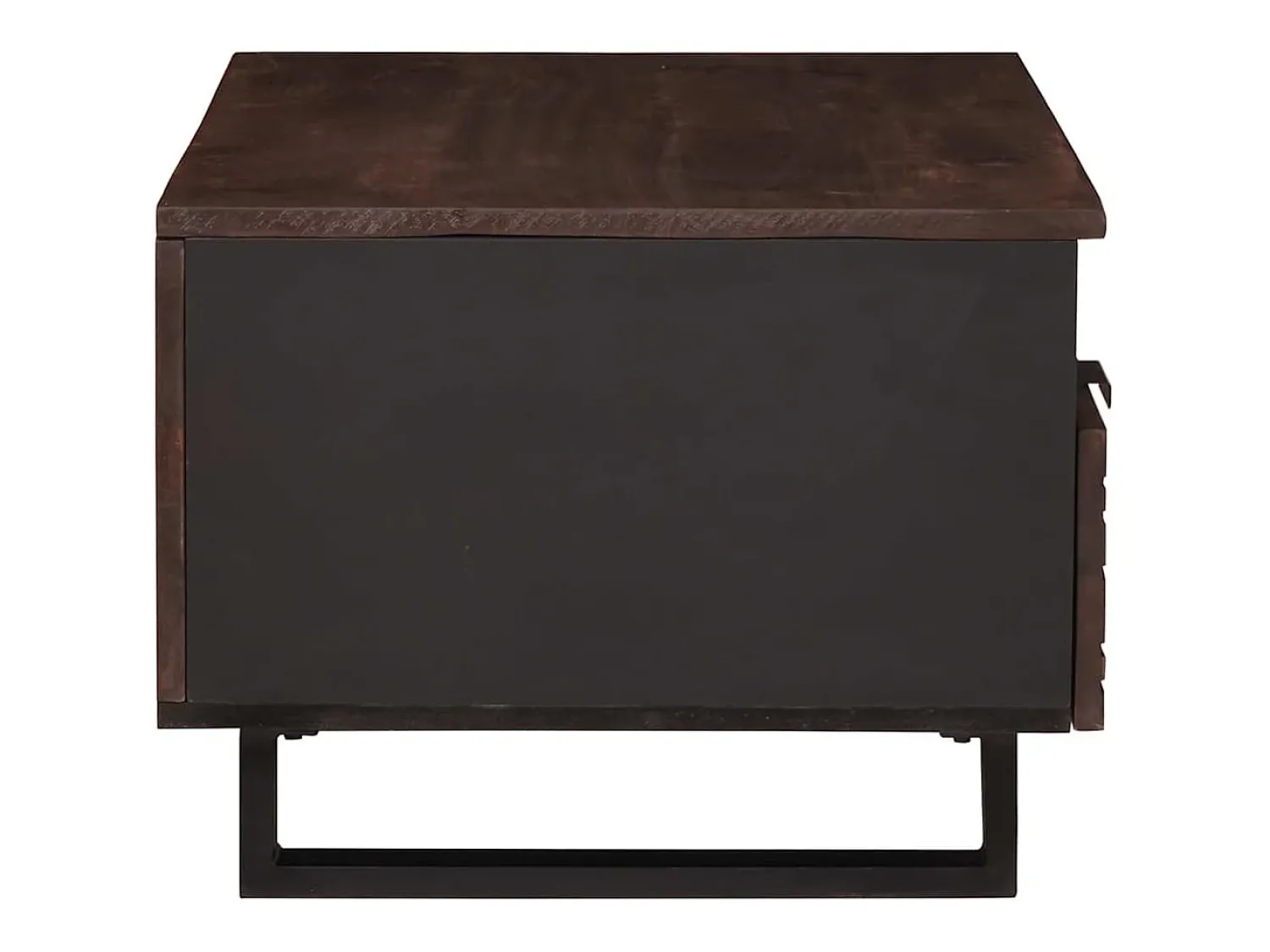 Mesa De Centro*vidaxl Mesa de centro com gaveta Marrom e Preto 80 x 54 x 40 cm Castanho
