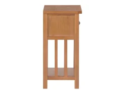 Mesa De Centro* Mesa de centro com gaveta 35x27x55 cm madeira carvalho maciça PT892678 Castanho
