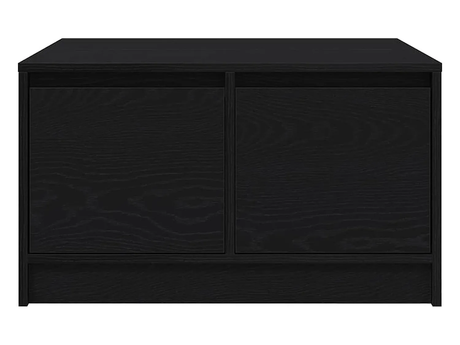 Mesa De Centro*vidaxl Mesa de centro com gavetas 70,5x70x40 cm carvalho Preto