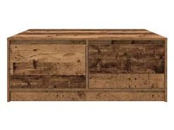Outlet vidaxl Mesa de centro com gavetas 100x100x40 cm madeira velha Natural claro