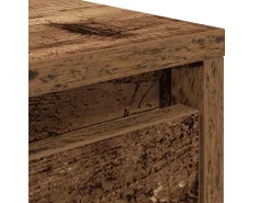 Hot vidaxl Mesa de centro com gavetas 70,5x70x40 cm madeira velha Natural claro