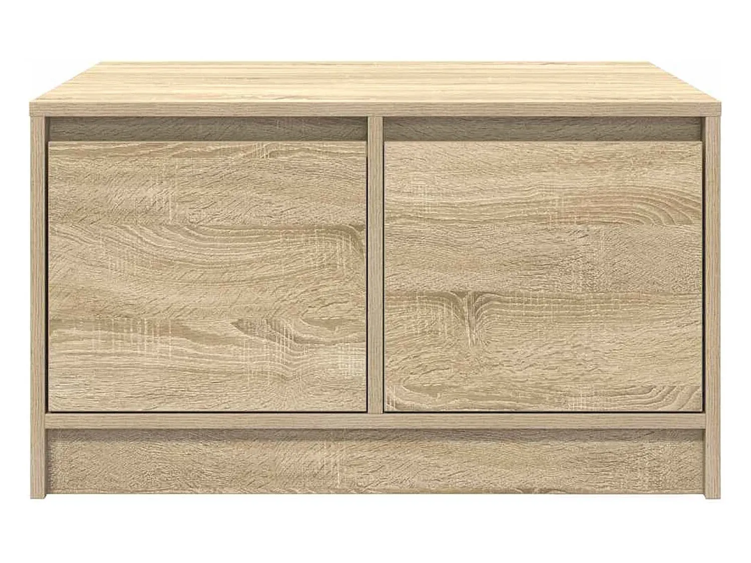 Mesa De Centro|vidaxl Mesa de centro com gavetas 70,5x70x40 cm carvalho sonoma Natural claro