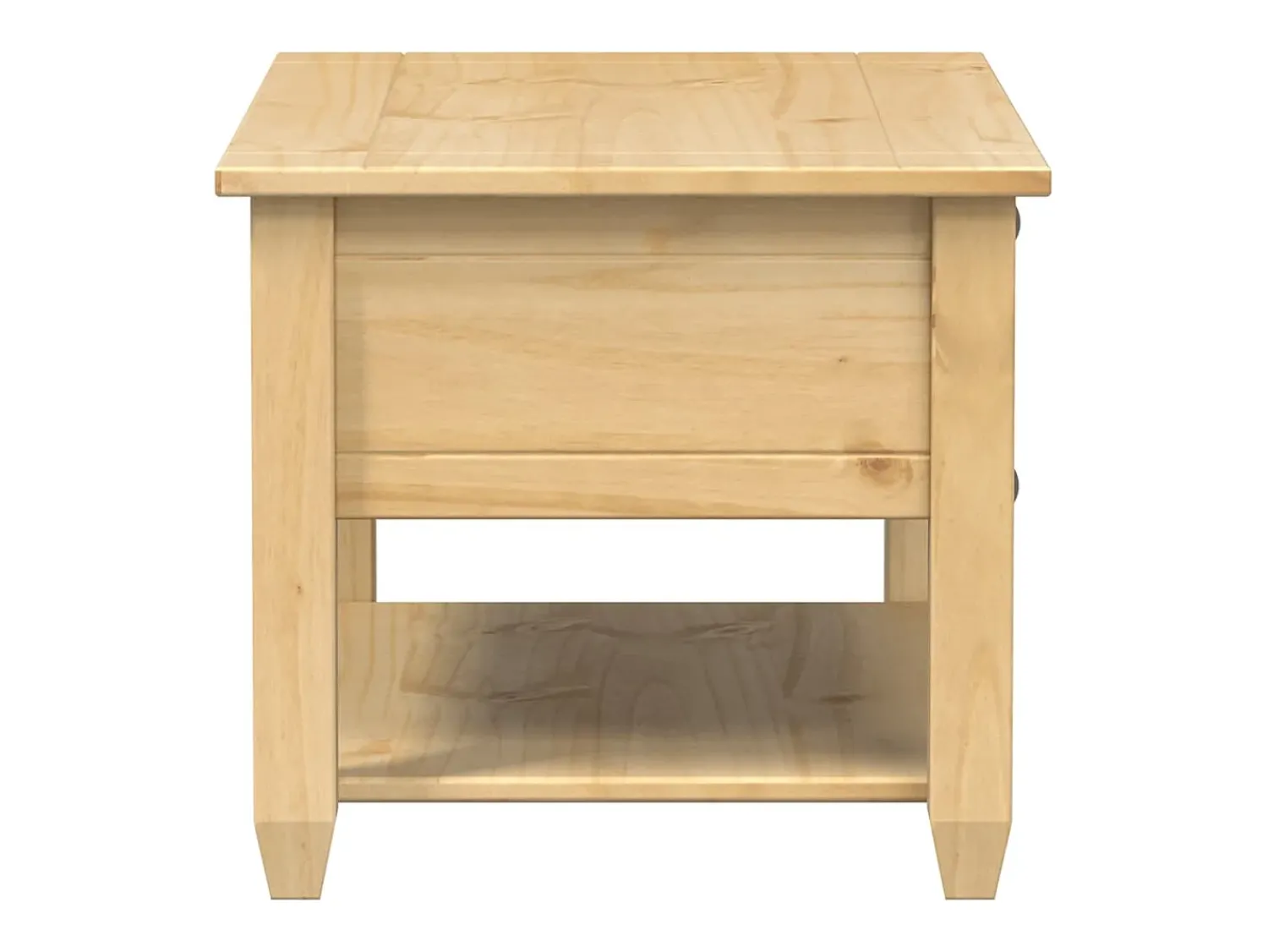 Best vidaxl Mesa de centro com gavetas Corona 85x50x45 cm pinho maciço Natural claro