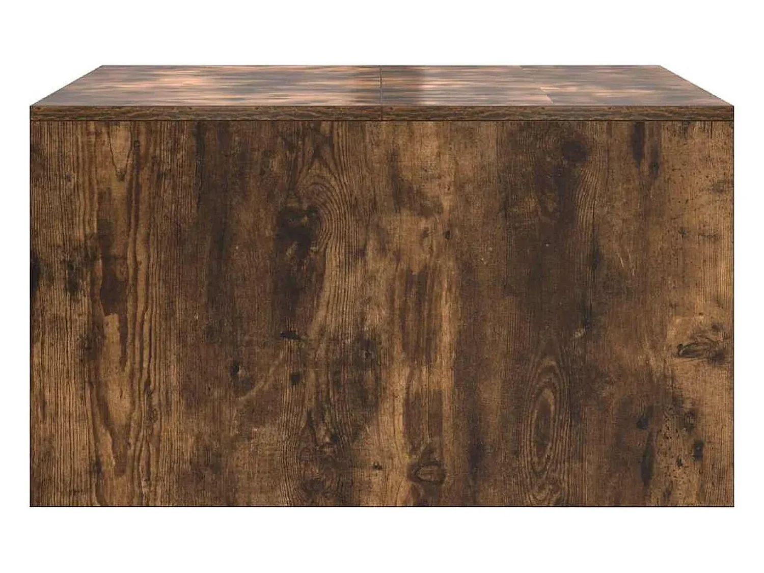 vidaxl Mesa de centro com gavetas 70,5x70x40 cm carvalho fumado^ Mesa De Centro