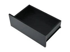 Hauss Spole Mesa de centro com iluminação LED em lacado , 100x50x35 cm, com 2 gavetas e tampo em vidro.^ Mesa De Centro