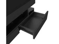 ModernLuxe Mesa de centro com LED - acabamento brilhante - 4 gavetas frontais e traseiras -^ Mesa De Centro