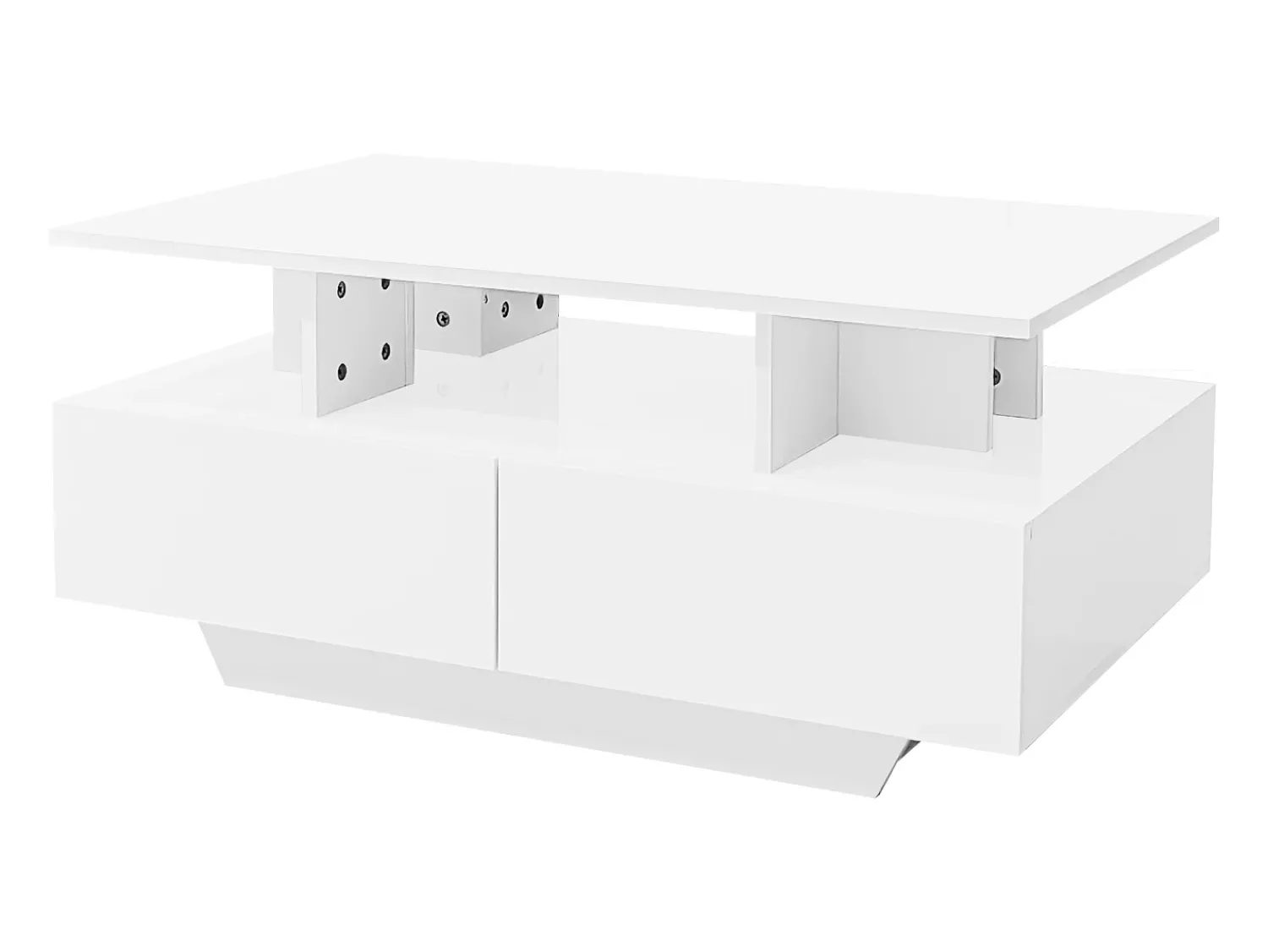 ModernLuxe Mesa de centro com LED - com 2 gavetas -^ Mesa De Centro